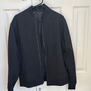 Banana Republic Men's Classic Black Bomber Jacket
